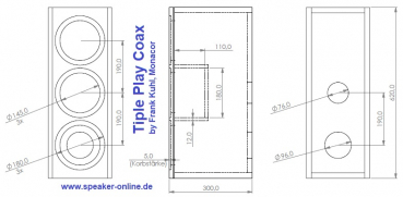 Triple Play Coax - Lautsprecherbausatz